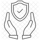 Securite Protection Thinline Icon Icône