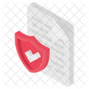 Bouclier De Documents Protection Des Documents Protection Des Donnees Icon