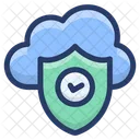 Protection Des Donnees Cloud Cloud Computing Hebergement Cloud Icône