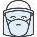 Transparent Mask Face Protection Icon
