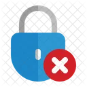Close Lock Security Notice Icon