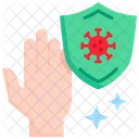 Protection Hand Shield Icon