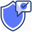 Message Shield Security Icon