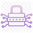 Verrouillage Par Mot De Passe De Protection Reseau De Verrouillage Connexion De Securite Icône