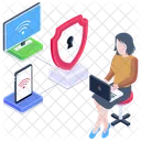 Protection Network  Icon