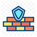 Protection Par Pare Feu Reseau Securite Intelligente Pare Feu Domestique Icône