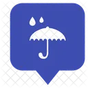 Pluie Parapluie Localisation Icon