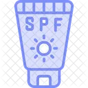 Spf Protection Duotone Line Icon Icône