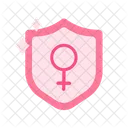 Shield Protective Women Icon