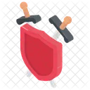 Shield Sword Warrior Safeguard Icon