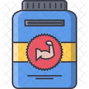 Protein Supplement Muscle Icon