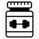 Protein Erganzung Glas Symbol
