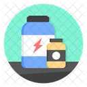 Protein Supplement Jar Icon