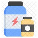 Protein Supplement Jar Icon