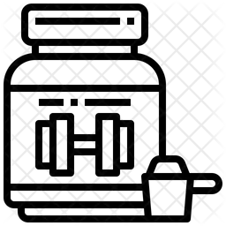 Proteine im Glas  Symbol