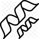 Organisch Molekul Linie Symbol
