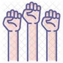 Protest Hoch Finger Symbol