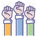 Protest Hoch Finger Symbol