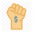 Protest Hand Dollar Icon