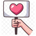Herz Protest Liebe Symbol
