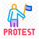 Protest Man  Icon