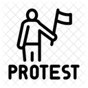 Person Dissident Strike Icon