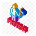 Person Dissident Strike Icon
