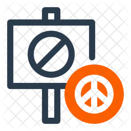 Protest sign  Icon