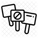 Protest Sign Icon
