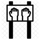 Protest Sign  Icon