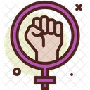 Protesto feminino  Ícone