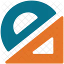 Protetor Semicircular Geometria Ícone