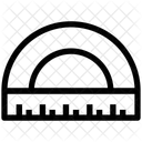 Protetor Semicircular Geometria Ícone