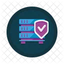 Protezione Del Server Protezione Dei Dati Sicurezza Del Server Icon