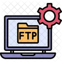 Cliente De Protocolo Ftp Nube Ftp Icono