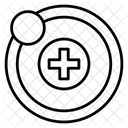 Orbita Simbolo Da Ciencia Modelo Atomico Ícone