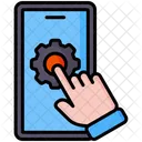 Prototype Smartphone Gear Icon