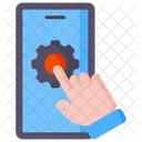 Prototype Smartphone Gear Icon
