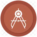 Protractor Compass Maths Icon
