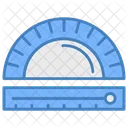 Protractor Geometry Measure Icon