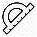 Protractor Measure Edit Tools Icon