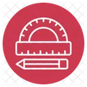 Protractor Geometry Measure Icon