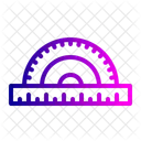 Protractor Measuring Instrument Icon