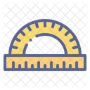 Measure Angle Stationery Icon