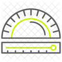 Protractor Geometry Measure Icon