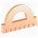 Protractor Geometry Measure Icon