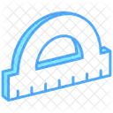 Protractor Geometry Measure Icon