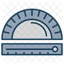 Protractor Geometry Measure Icon