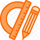 Protractor Geometry Measure Icon