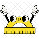 Protractor Ruler Character  Icon